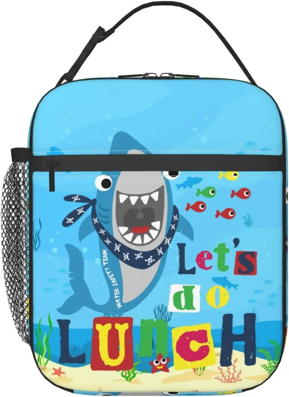 

Shark Undersea Lunch Bag, Insulated Reusable Soft Lunch Bag, Portable Thermal Meal Cooler Totes