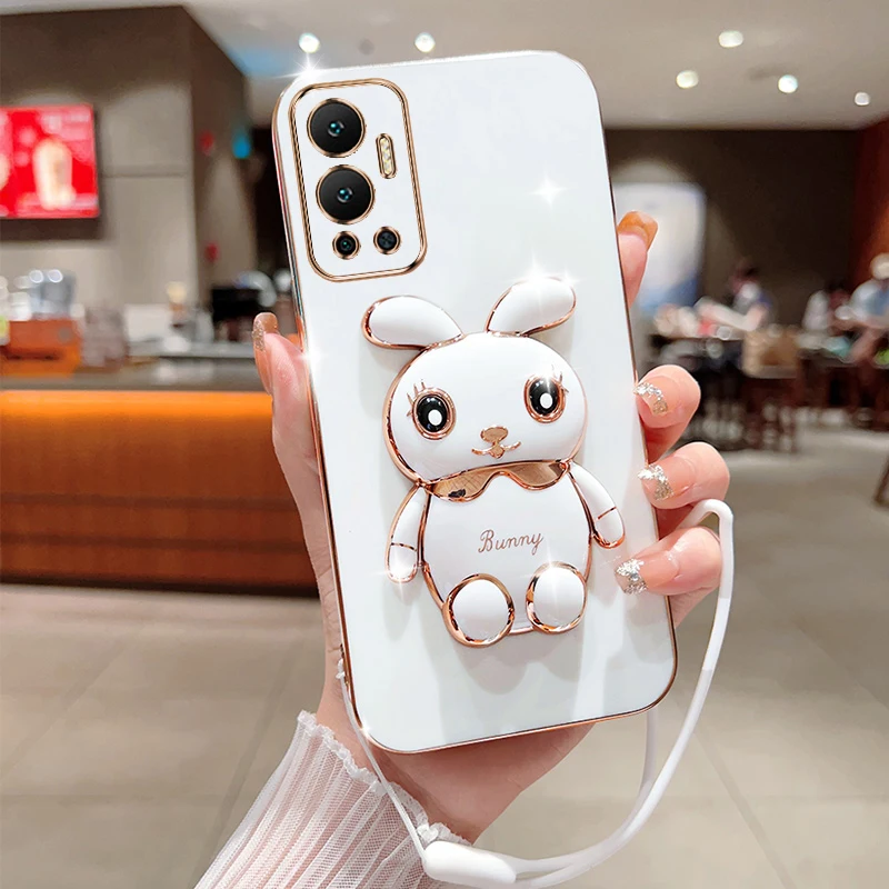 Симпатичный мультяшный кролик Складная подставка для Infinix Hot 12 чехол для телефона с ремешком роскошный чехол с покрытием
Симпатичный мультяшный кролик Складная подставка для Infinix Hot 12 чехол для телефона с ремешком роскошный чехол с покрытием