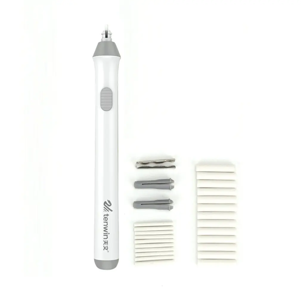 Adjustable Electric Pencil Eraser Kit Battery Operated Highlights Erasing Effects For Sketch Drawing with 22pcs Rubber Refills
Adjustable Electric Pencil Eraser Kit Battery Operated Highlights Erasing Effects For Sketch Drawing with 22pcs Rubber Refills