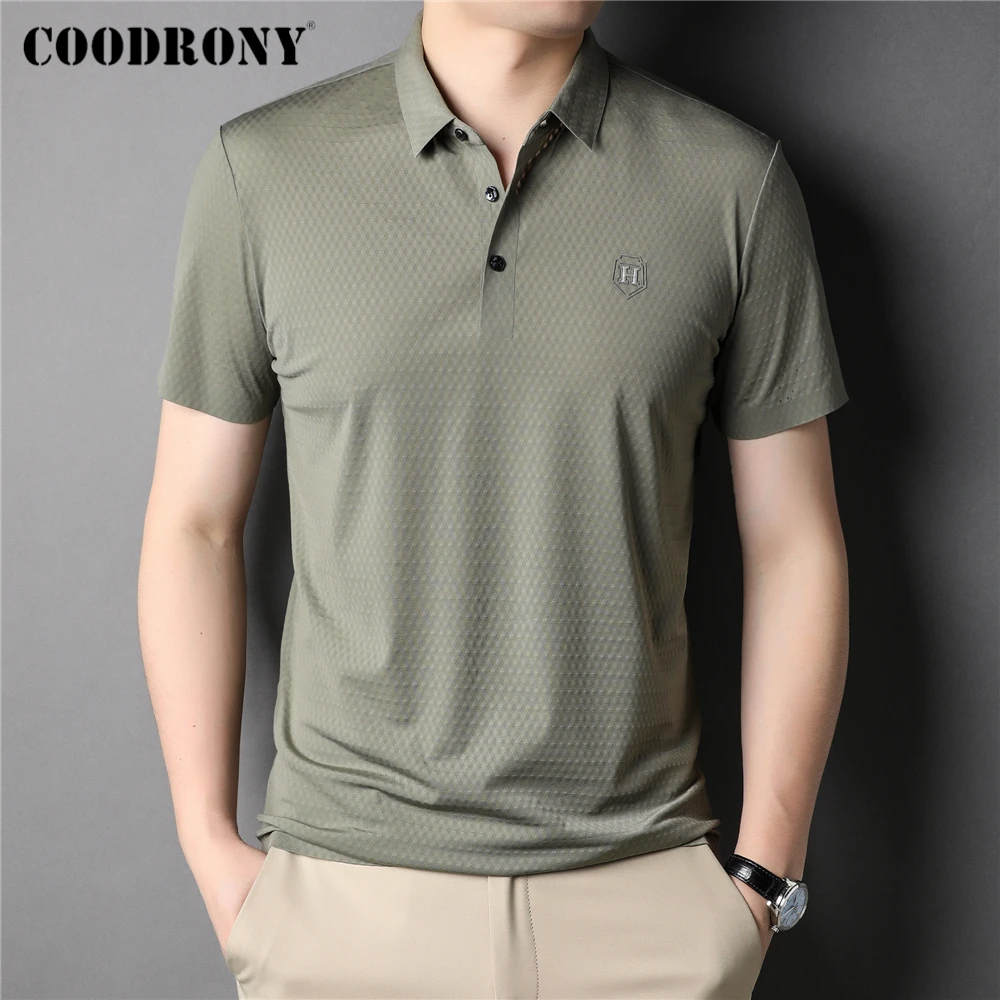 COODRONY Brand Fashion Solid Color Short Sleeve T Shirt Homme Summer New Arrival Bussiness Casual Polo-Shirt Men Clothes Z5168S
COODRONY Brand Fashion Solid Color Short Sleeve T Shirt Homme Summer New Arrival Bussiness Casual Polo-Shirt Men Clothes Z5168S