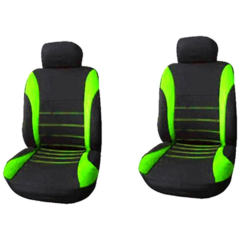Front Car Seat Covers Front Ready Sport Bucket Seat Cover, 4-Piece Set Automobiles Seat Covers (Black + Green)
Front Car Seat Covers Front Ready Sport Bucket Seat Cover, 4-Piece Set Automobiles Seat Covers (Black + Green)
