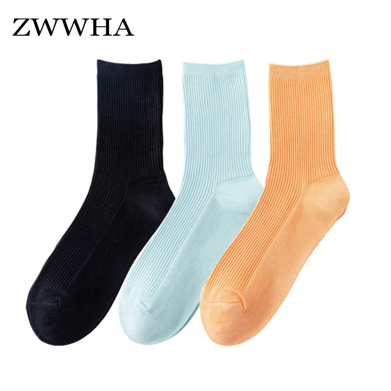 3 Pairs Women's Socks Summer High Quality Cotton Breathable New Solid Color Long Socks Female Casual Candy Color Striped Socks
3 Pairs Women's Socks Summer High Quality Cotton Breathable New Solid Color Long Socks Female Casual Candy Color Striped Socks