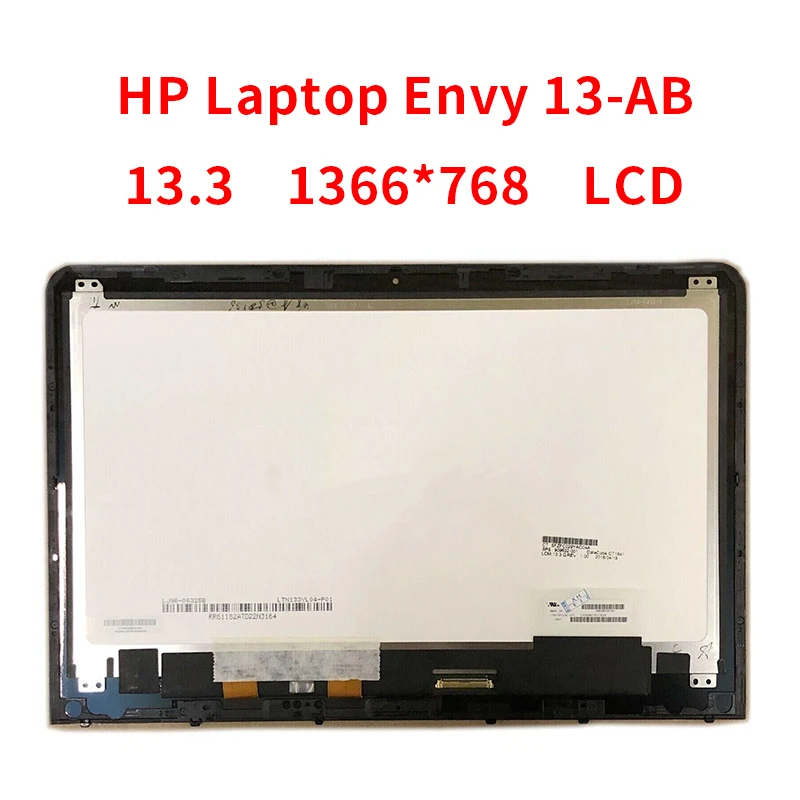 13.3" LCD Screen for HP Laptop Envy 13-AB 13-AB077CL 40pin touch screen Assembly with Frame
13.3" LCD Screen for HP Laptop Envy 13-AB 13-AB077CL 40pin touch screen Assembly with Frame