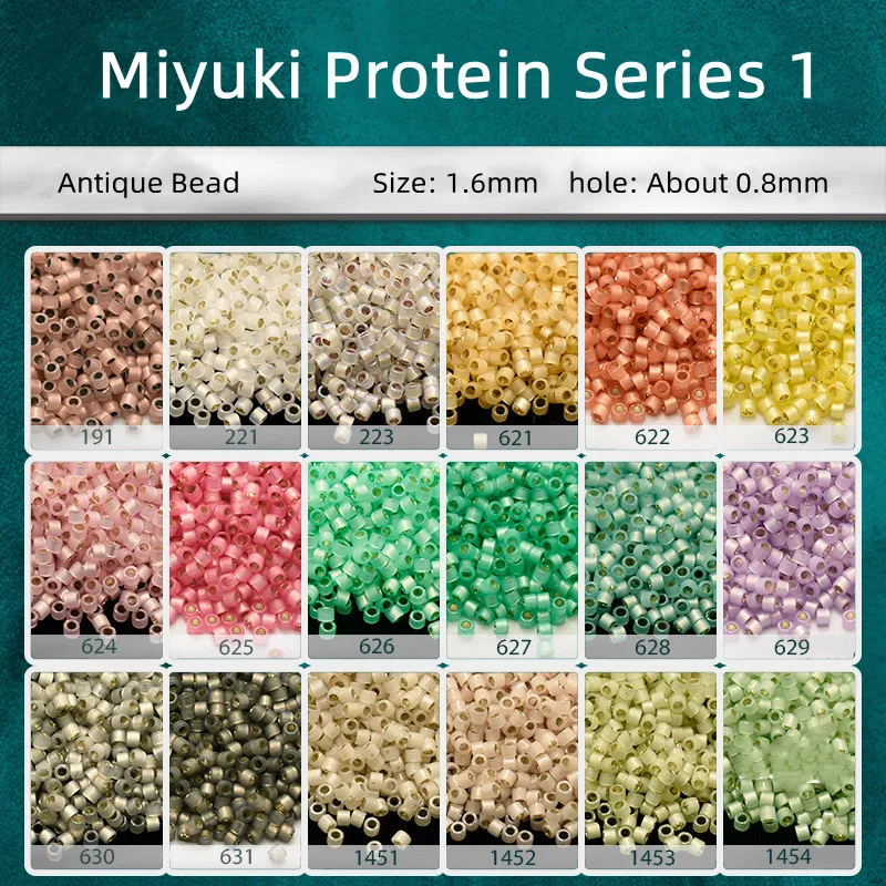 1.6mm Miyuki Yuki antique pearl egg white series DIY necklace bracelet jewelry materials and accessories imported from Japan
1.6mm Miyuki Yuki antique pearl egg white series DIY necklace bracelet jewelry materials and accessories imported from Japan