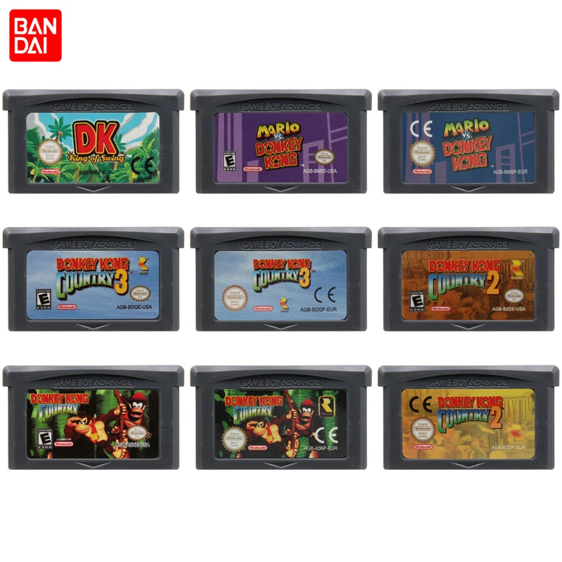 GBA Game Cartridge 32 Bit Video Game Console Card Donkey Kong Series Mario vs. Donkey Kong Country for GBA/SP/DS
GBA Game Cartridge 32 Bit Video Game Console Card Donkey Kong Series Mario vs. Donkey Kong Country for GBA/SP/DS