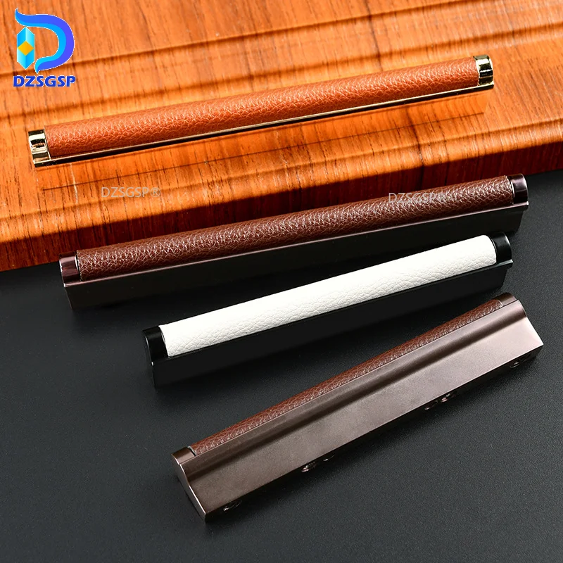 Multi-color Optional Light Luxury Leather Solid Drawer Wardrobe Door Handle Modern Minimalist Zinc Alloy Cabinet Door Handle
Multi-color Optional Light Luxury Leather Solid Drawer Wardrobe Door Handle Modern Minimalist Zinc Alloy Cabinet Door Handle
