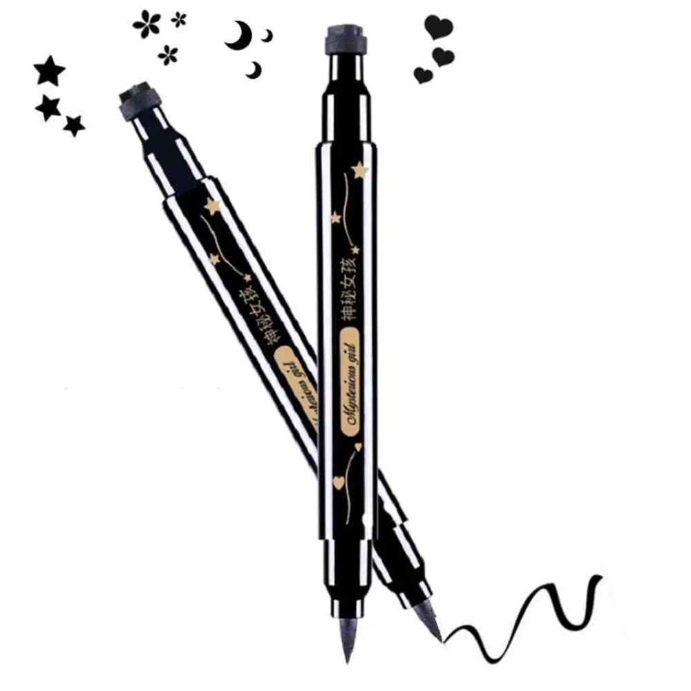 Unique Design Black Waterproof Liquid Eyeliner Star Heart Tattoo Stamp Long-lasting Double-Head Colorful Eye Liner Pencil
Unique Design Black Waterproof Liquid Eyeliner Star Heart Tattoo Stamp Long-lasting Double-Head Colorful Eye Liner Pencil