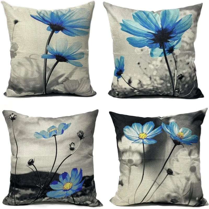 Blue Flower Floral Throw Pillow Covers Pillow Cases Cotton Linen Couch Cushion Cover for Sofa Bedroom Room Modern Home Decor
Blue Flower Floral Throw Pillow Covers Pillow Cases Cotton Linen Couch Cushion Cover for Sofa Bedroom Room Modern Home Decor