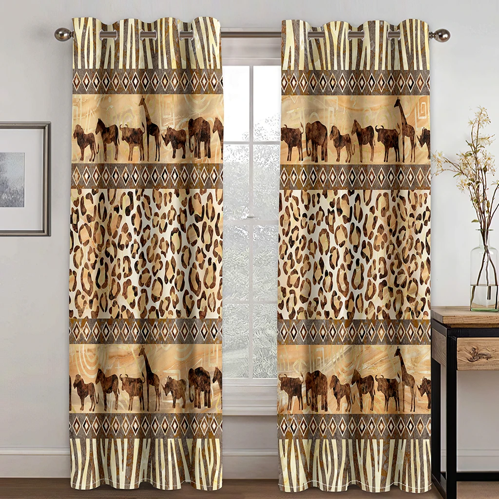 Traditional and Leopard Print African Animals Curtain Set, Suitable for Sitting Room Curtains In The Living Room and Bedroom
Traditional and Leopard Print African Animals Curtain Set, Suitable for Sitting Room Curtains In The Living Room and Bedroom