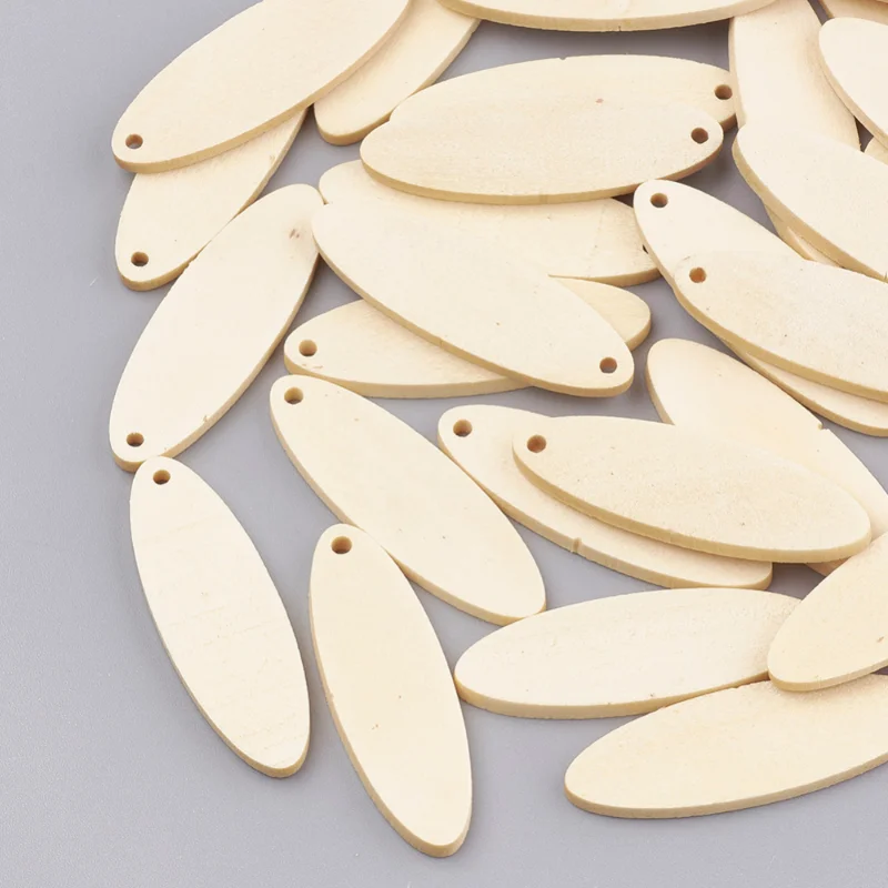 200Pcs Natural Wood Charms Blank Unfinished Oval Wooden Slice Pendants for Jewelry Making DIY Earrings Necklace Accessories
200Pcs Natural Wood Charms Blank Unfinished Oval Wooden Slice Pendants for Jewelry Making DIY Earrings Necklace Accessories