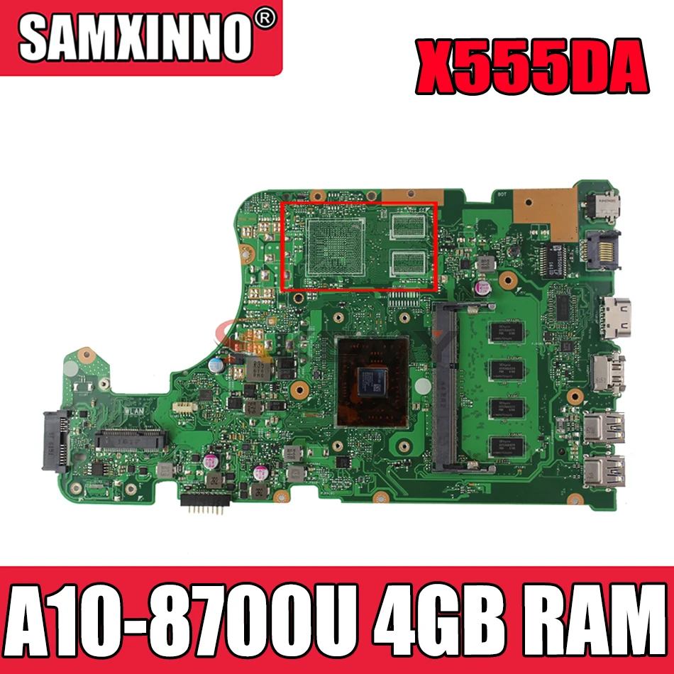 Akemy X555DA для Asus X555 X555YA X555YI X555D X555DG X555DA Laotop материнская плата X555DA материнская плата W/ A10-8700U 4 Гб ОЗУ
Akemy X555DA для Asus X555 X555YA X555YI X555D X555DG X555DA Laotop материнская плата X555DA материнская плата W/ A10-8700U 4 Гб ОЗУ