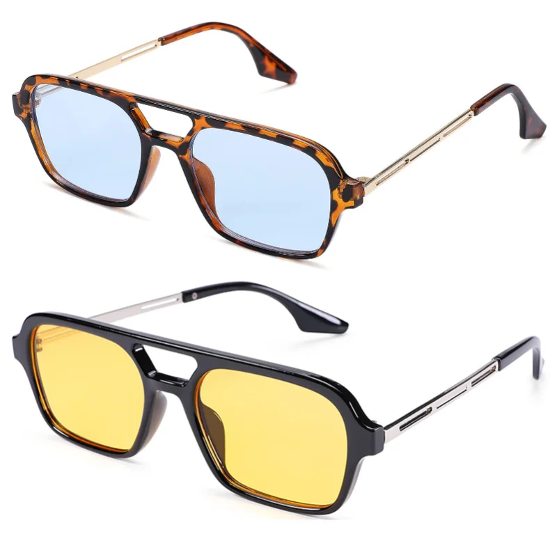 Retro Double Bridges Women Pilot Sunglasses Fashion Pink Gradient Eyewear Trending Hollow Leopard Blue Sun Glasses Men Shades
Retro Double Bridges Women Pilot Sunglasses Fashion Pink Gradient Eyewear Trending Hollow Leopard Blue Sun Glasses Men Shades