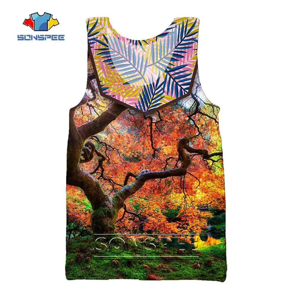 SONSPEE New Forest Trees Patchwork Tie Dye 3D Print Men's Tank Tops Casual Fitness Bodybuilding Gym Muscle Funny Sleeveless Vest
SONSPEE New Forest Trees Patchwork Tie Dye 3D Print Men's Tank Tops Casual Fitness Bodybuilding Gym Muscle Funny Sleeveless Vest