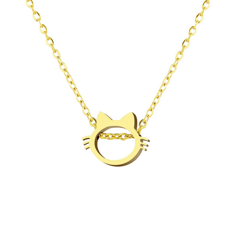 Stainless Steel Necklace For Women Anime Cartoon Kitten Pet Cat Pendant Chains Choker Fashion Necklaces Jewelry Party Gifts
Stainless Steel Necklace For Women Anime Cartoon Kitten Pet Cat Pendant Chains Choker Fashion Necklaces Jewelry Party Gifts