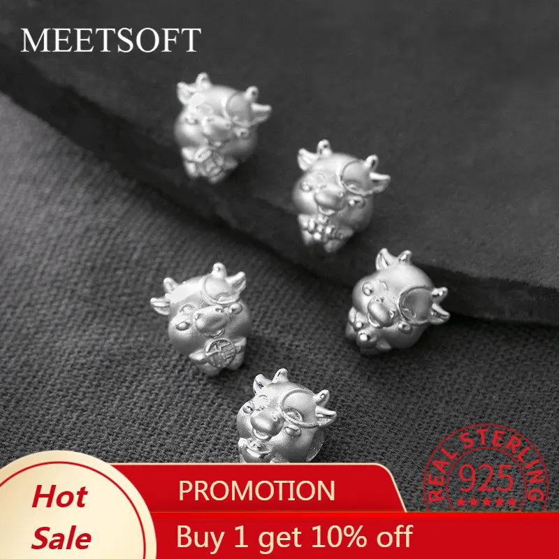 MEETSOFT модные бриллиантовые серебряные подвески в форме милой коровы с животными, бусины ручной работы «сделай сам», Изящные Ювелирные изделия, шикарный аксессуар
MEETSOFT модные бриллиантовые серебряные подвески в форме милой коровы с животными, бусины ручной работы «сделай сам», Изящные Ювелирные изделия, шикарный аксессуар
