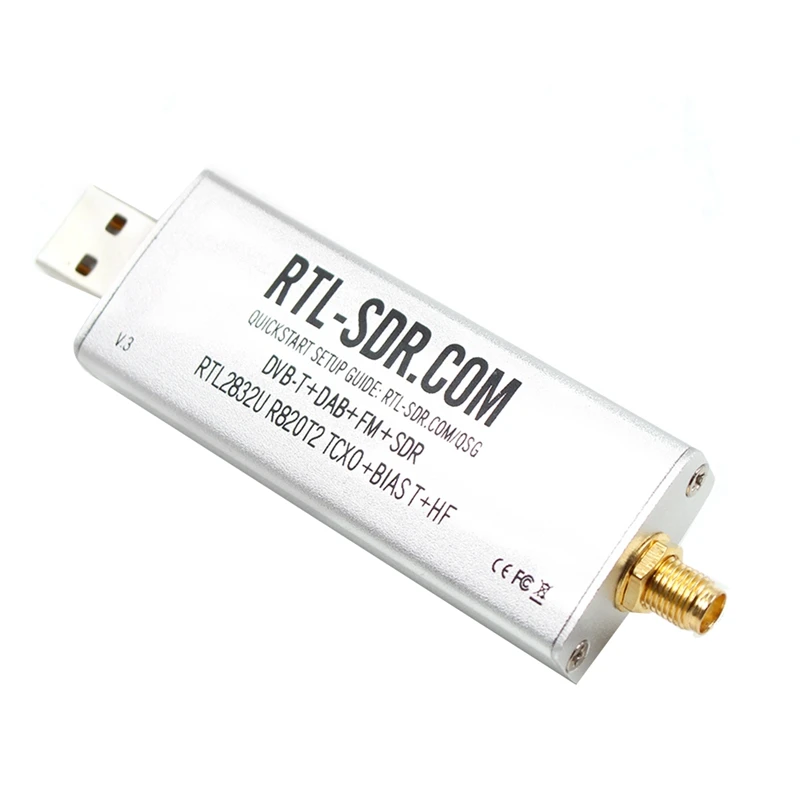 RTL SDR V3 R820T2 RTL2832U 1PPM TCXO SMA RTLSDR Software Defined Radio Communication System
RTL SDR V3 R820T2 RTL2832U 1PPM TCXO SMA RTLSDR Software Defined Radio Communication System