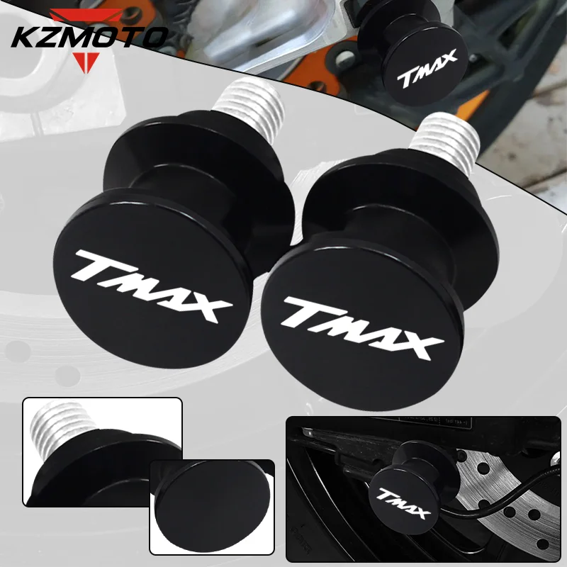 

TMAX Logo Motorcycle Swingarm Spools Slider M6 Swing Arm Stand Screw For Yamaha T-MAX 500 TMAX530 DX SX TMAX560 TECH MAX 12-22