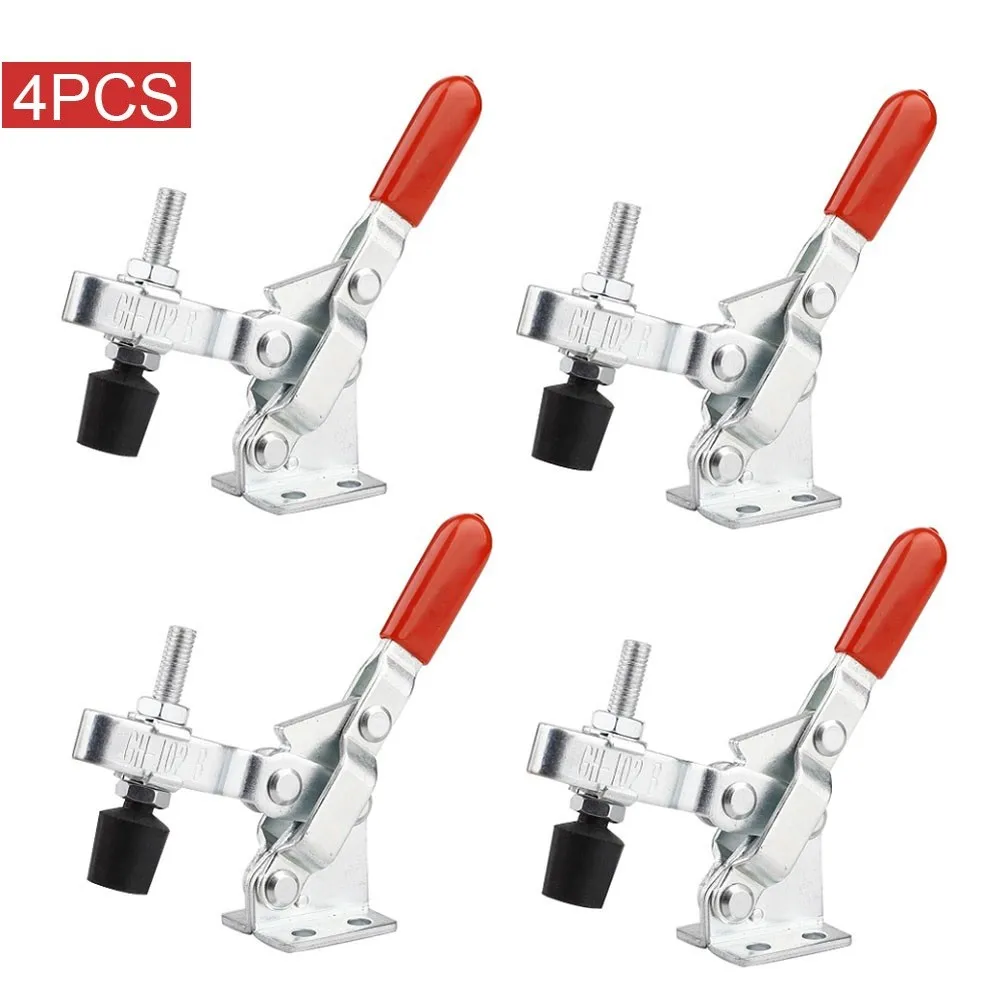 4PCS Toggle Clamp GH-102B Heavy Duty Horizontal Quick Release Toggle Clamps Set 100Kg 220lbs Clamps Woodworking Hand Clip Tool
4PCS Toggle Clamp GH-102B Heavy Duty Horizontal Quick Release Toggle Clamps Set 100Kg 220lbs Clamps Woodworking Hand Clip Tool