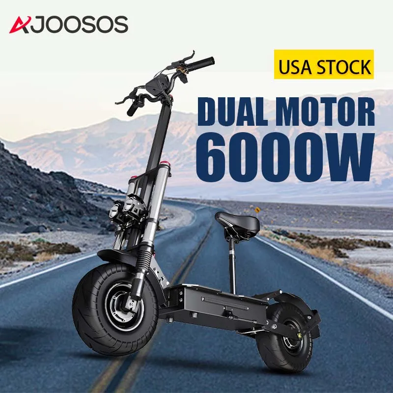 Electric Scooter 6000W Dual Motor E Scooter 110KM Long Range 30AH Battey Capacity Patinete Eléctricos Hydraulic Brake 100KM/H
Electric Scooter 6000W Dual Motor E Scooter 110KM Long Range 30AH Battey Capacity Patinete Eléctricos Hydraulic Brake 100KM/H