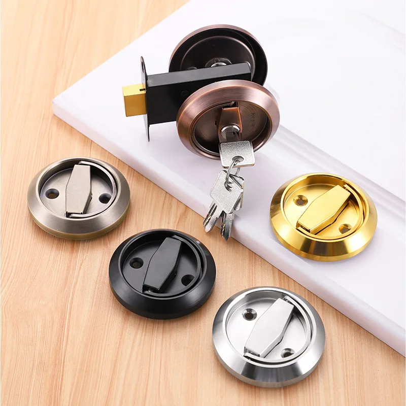 Embedded Circular Toilet Door Lock Hidden Pull Ring Knob Locker with Key for Balcony Toolbox Kitchen Living Room Hardware Parts
Embedded Circular Toilet Door Lock Hidden Pull Ring Knob Locker with Key for Balcony Toolbox Kitchen Living Room Hardware Parts