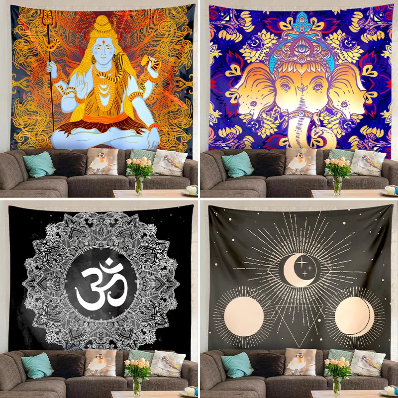 Hot selling Indian Buddha tapestry hanging cloth living room sofa background cloth bedside tapestry hanging painting decoration
Hot selling Indian Buddha tapestry hanging cloth living room sofa background cloth bedside tapestry hanging painting decoration