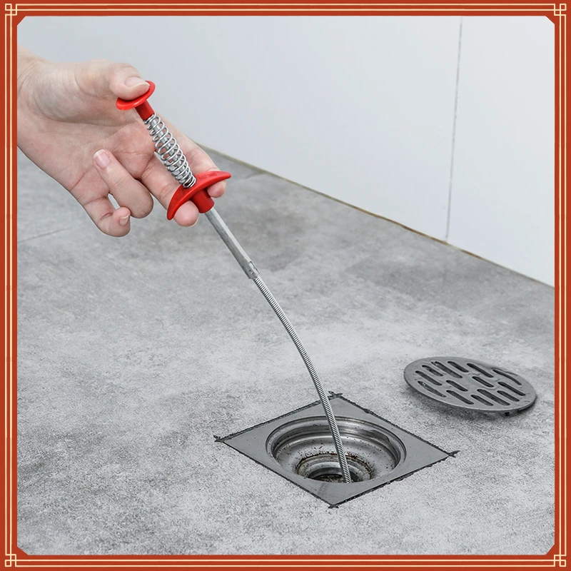 Inch Drain Snake Spring Tube Unblock Tool Bathroom Sewer Dredge Anti Clogging Tool Kitchen Sink Cleaning Hook Plumbing Agent
Inch Drain Snake Spring Tube Unblock Tool Bathroom Sewer Dredge Anti Clogging Tool Kitchen Sink Cleaning Hook Plumbing Agent