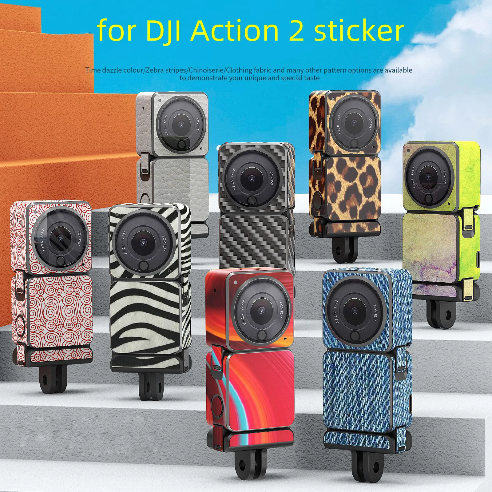 For DJI Action 2 Camera Sticker Battery Life Dual Screen Body Protector for DJI Action 2 Scratch Resistant Accessories
For DJI Action 2 Camera Sticker Battery Life Dual Screen Body Protector for DJI Action 2 Scratch Resistant Accessories