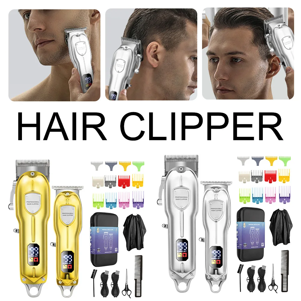 Electric Hair Clipper Set Cordless Hair Trimmer Rechargeable Hair Cutting Grooming Tool For Barber With LCD Display Hairdressing
Electric Hair Clipper Set Cordless Hair Trimmer Rechargeable Hair Cutting Grooming Tool For Barber With LCD Display Hairdressing