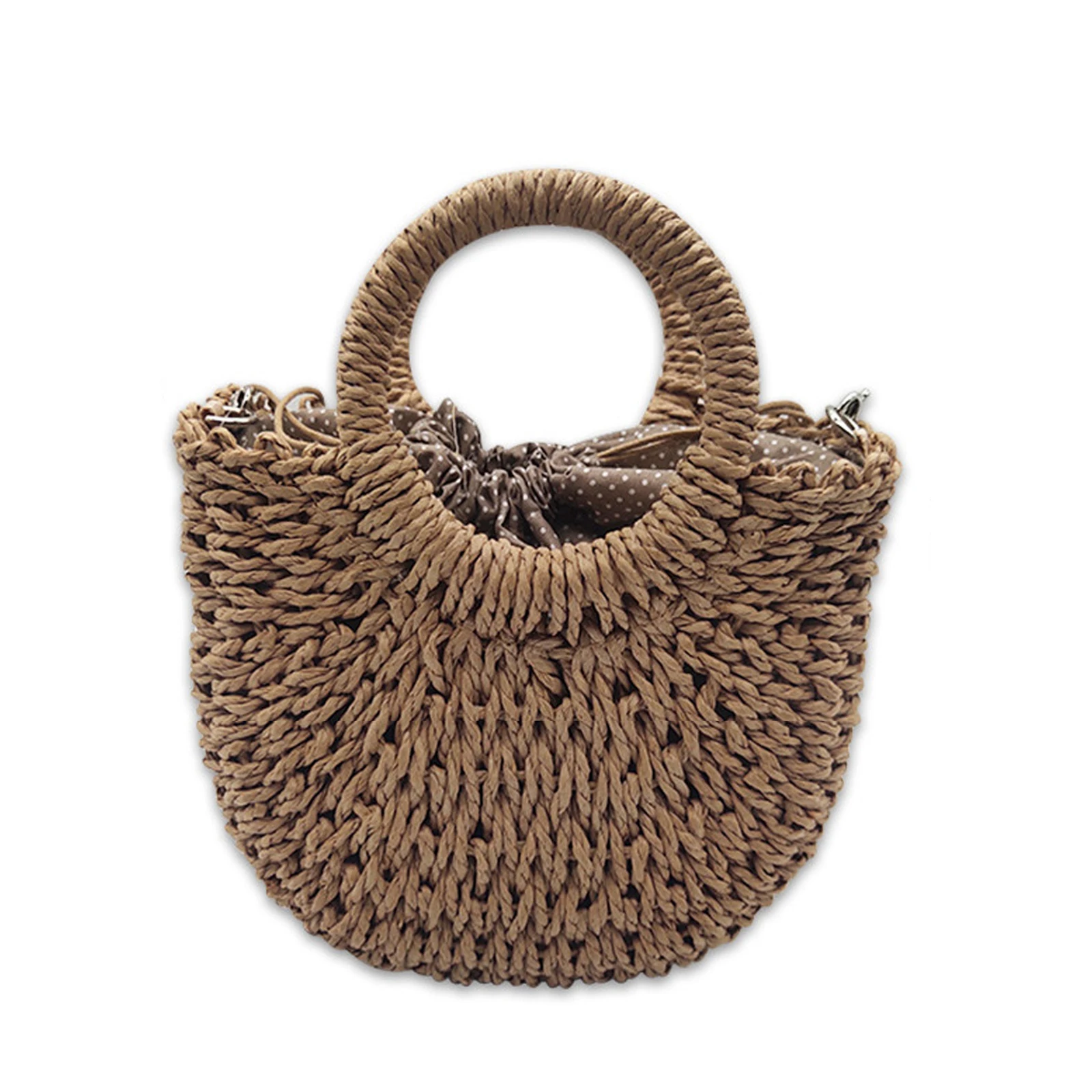 Women Straw Handbag Summer Beach Bag Handmade Bag With Shoulder Strap Summer Portable Rattan Straw Woven Women'S Bag
Women Straw Handbag Summer Beach Bag Handmade Bag With Shoulder Strap Summer Portable Rattan Straw Woven Women'S Bag