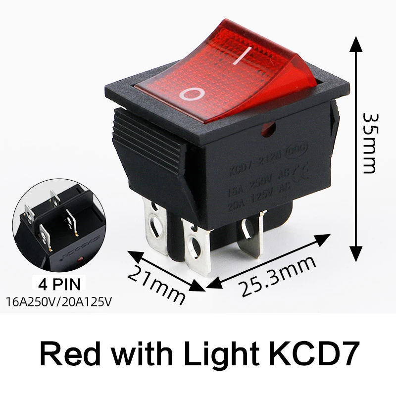 Кулисный переключатель KCD7 красный
Кулисный переключатель KCD7 красный