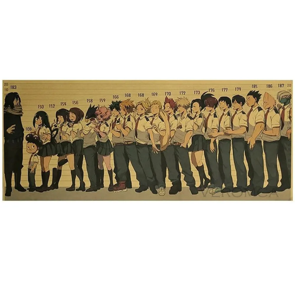 Poster Anime My Hero Academia Kraft Paper Wall Stickers Print Posters Decorative Canvas Paintings Wall Art Bedroom Home Decor
Poster Anime My Hero Academia Kraft Paper Wall Stickers Print Posters Decorative Canvas Paintings Wall Art Bedroom Home Decor