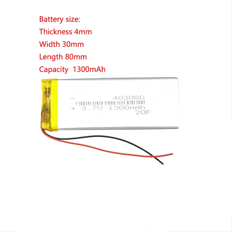 443083 403080 1300mah Lipo Rechargeable Lithium Polymer Battery For Mobile Phone Bluetooth Speaker 2 Video Game
443083 403080 1300mah Lipo Rechargeable Lithium Polymer Battery For Mobile Phone Bluetooth Speaker 2 Video Game