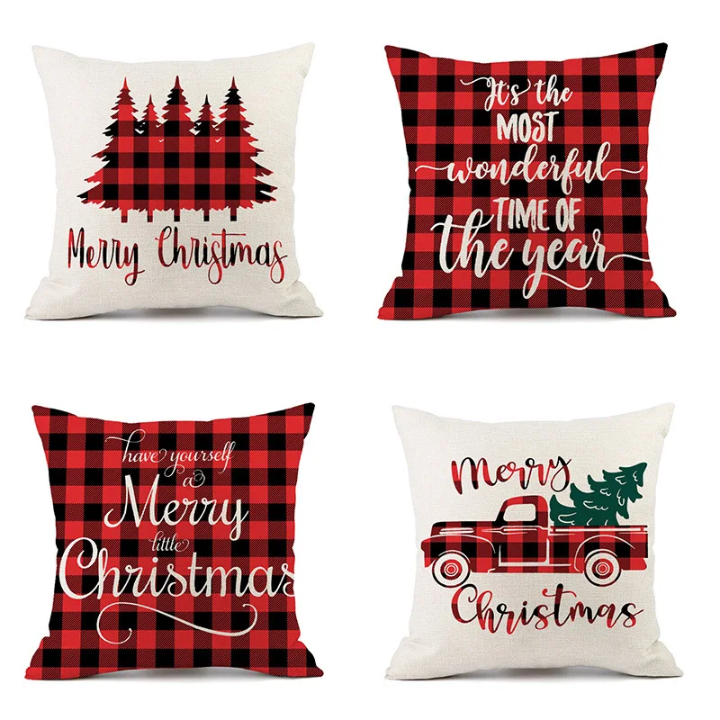 Classic Red Plaid Throw Pillow Cover Christmas Alphabet Christmas Tree Holiday Party Home Personality Decor Gift Cushion Cover
Classic Red Plaid Throw Pillow Cover Christmas Alphabet Christmas Tree Holiday Party Home Personality Decor Gift Cushion Cover