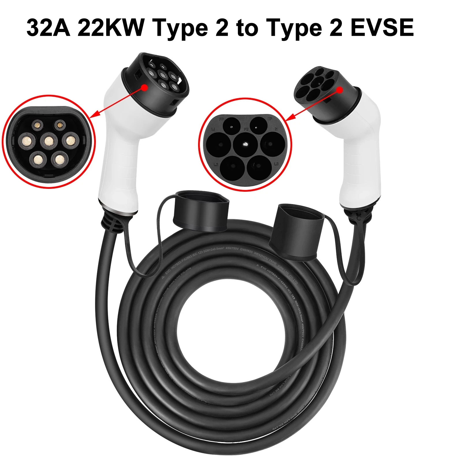 GKFLY 32A 3 фазы 22 кВт EV Кабель зарядного устройства IEC62196-2 Тип 2 5 метров EV кабель зарядной станции EVSE комплект для электромобиля
GKFLY 32A 3 фазы 22 кВт EV Кабель зарядного устройства IEC62196-2 Тип 2 5 метров EV кабель зарядной станции EVSE комплект для электромобиля