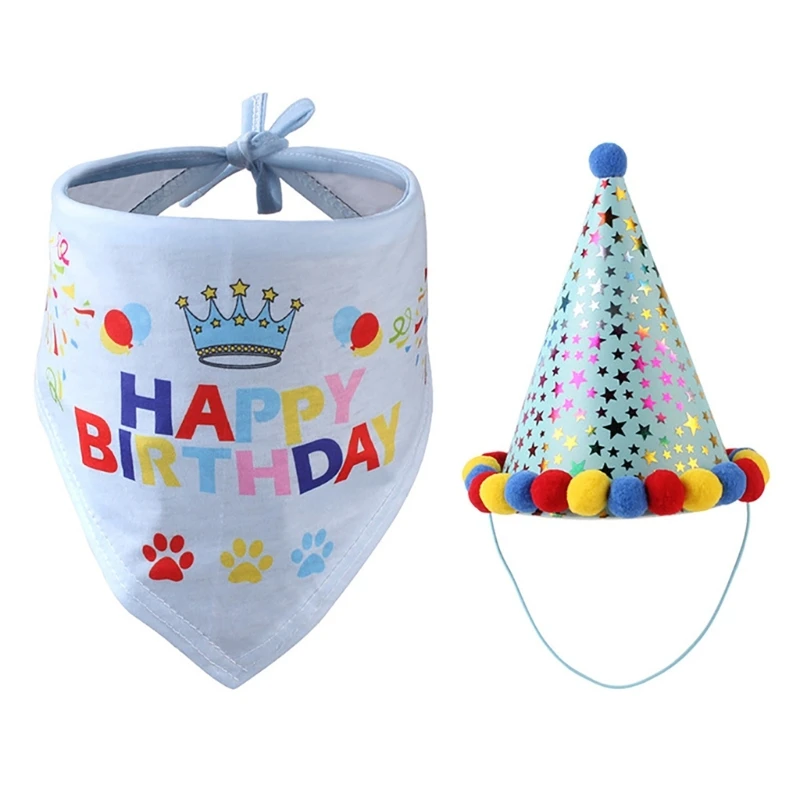 Party Pet Cap Bib Set Birthday Head-wear Hat Bib Decoration Accessory for Pet Birthday New Year Gift Household
Party Pet Cap Bib Set Birthday Head-wear Hat Bib Decoration Accessory for Pet Birthday New Year Gift Household