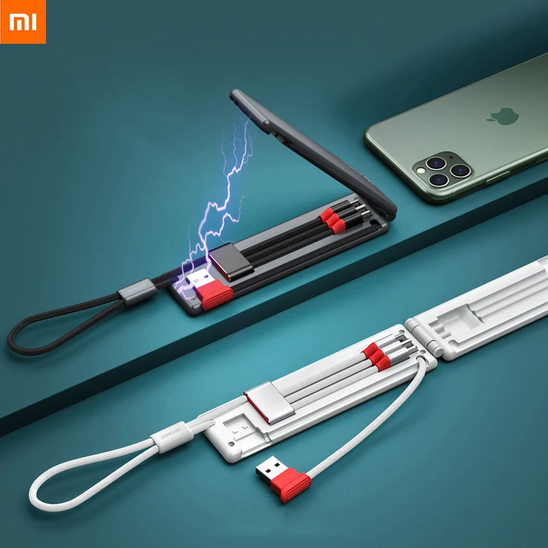 Xiaomi compact portable storage one-to-three charging cable presents type-c+micro usb+lighting connector three-in-one data cable
Xiaomi compact portable storage one-to-three charging cable presents type-c+micro usb+lighting connector three-in-one data cable