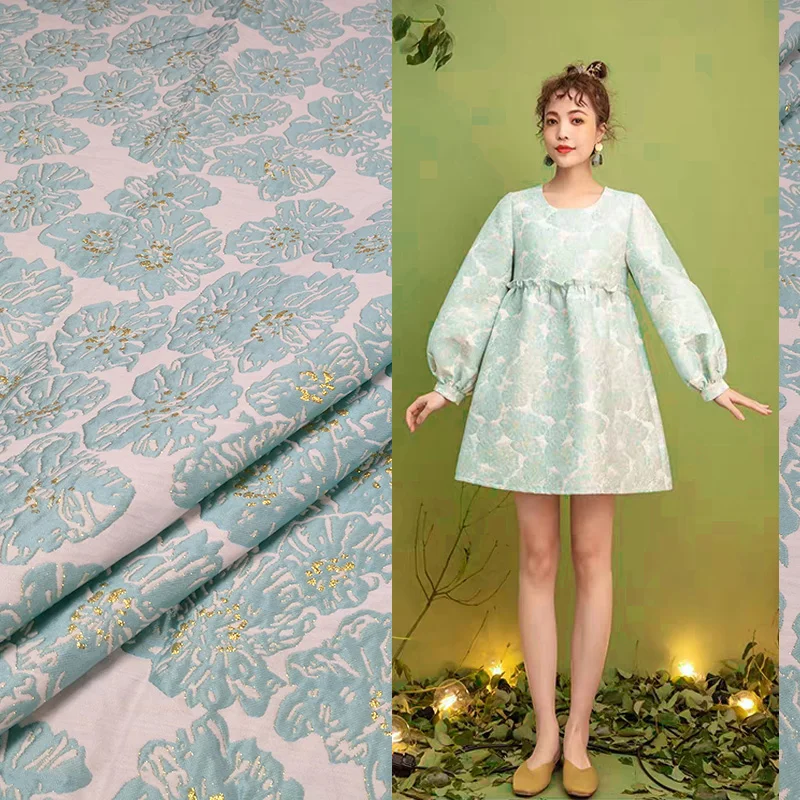 European Yarn-dyed Jacquard Brocade Fabric Spring and Autumn Three-dimensional for Dress Windbreaker Clothing Material Per Meter
European Yarn-dyed Jacquard Brocade Fabric Spring and Autumn Three-dimensional for Dress Windbreaker Clothing Material Per Meter
