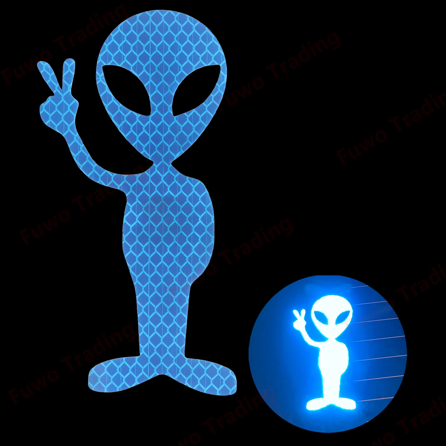 Fuwo Trading Car Sticker Personality Fashion Alien Peace Highly Reflective Motorcycle Vinyl Decals Accessories Sunscreen PVC
Fuwo Trading Car Sticker Personality Fashion Alien Peace Highly Reflective Motorcycle Vinyl Decals Accessories Sunscreen PVC