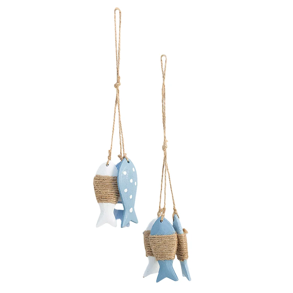 2pcs Hanging Pendant Decorative Sea Pendant Wooden Fish Pendant Small Fish String for Bedroom Kindergarten
2pcs Hanging Pendant Decorative Sea Pendant Wooden Fish Pendant Small Fish String for Bedroom Kindergarten