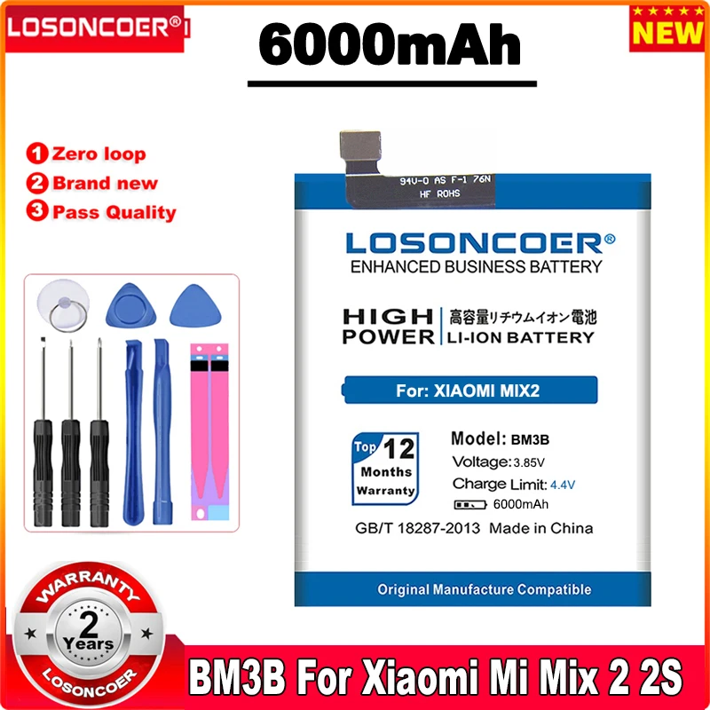 6000mAh BM3A BM3B BM3C BM3L BM4A Battery For Xiaomi Redmi Pro Battery MI7 Mi 7 Mix 2 2S II 5.99" MIX2 MIX2S Note 3 9 MI9 M9 MI 9
6000mAh BM3A BM3B BM3C BM3L BM4A Battery For Xiaomi Redmi Pro Battery MI7 Mi 7 Mix 2 2S II 5.99" MIX2 MIX2S Note 3 9 MI9 M9 MI 9