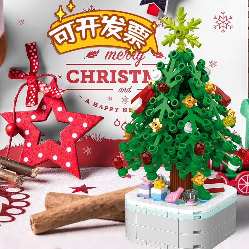 Christmas Tree Potted Plants Small Particle Building Blocks Children'S Toys Tabletop Decorations Holiday Gifts
Christmas Tree Potted Plants Small Particle Building Blocks Children'S Toys Tabletop Decorations Holiday Gifts