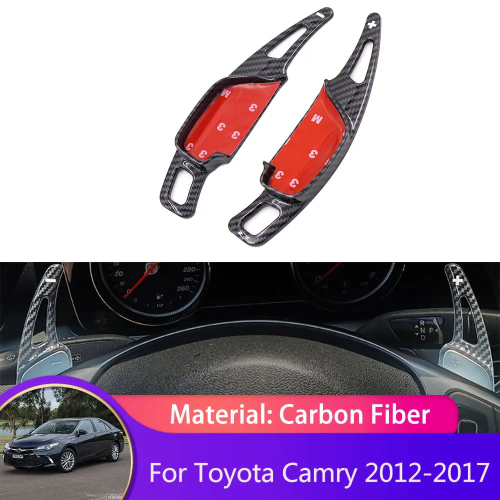 Carbon Fiber Steering Wheel for Toyota Camry Aurion Daihatsu Altis XV50 2012~2017 Paddle Shifter DSG Extension Gear Shift Trims
Carbon Fiber Steering Wheel for Toyota Camry Aurion Daihatsu Altis XV50 2012~2017 Paddle Shifter DSG Extension Gear Shift Trims