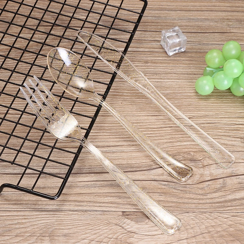 50 Pieces Disposable Plastic Cutlery Fork Knife Spoon Set Decorative Home Bar Birthday Party
50 Pieces Disposable Plastic Cutlery Fork Knife Spoon Set Decorative Home Bar Birthday Party