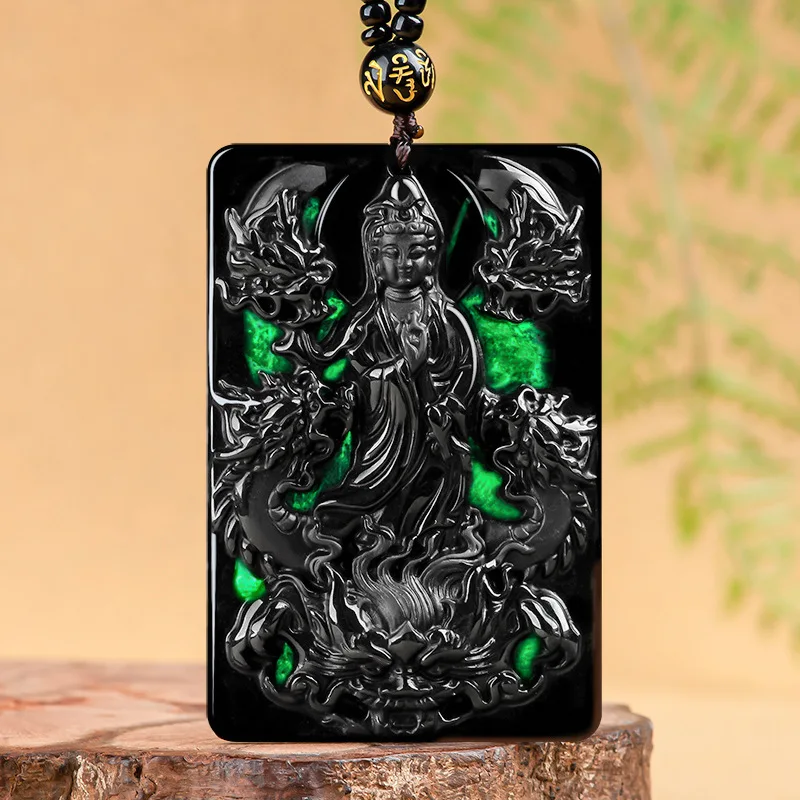 Hot Selling Hand-carve Jade Dragon Head Avalokitesvara Buddha Statue Necklace Pendant Fashion Jewelry MenWomen Luck Gifts
Hot Selling Hand-carve Jade Dragon Head Avalokitesvara Buddha Statue Necklace Pendant Fashion Jewelry MenWomen Luck Gifts