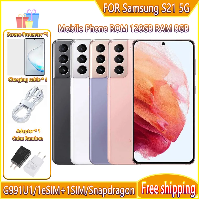 Для Samsung Galaxy S21 5g G991u1 6,2 "Rom 128 Гб Ram 8 Гб Snapdragon 888 телефон Тройная задняя камера Восьмиядерный оригинальный телефон версия Us
Для Samsung Galaxy S21 5g G991u1 6,2 "Rom 128 Гб Ram 8 Гб Snapdragon 888 телефон Тройная задняя камера Восьмиядерный оригинальный телефон версия Us