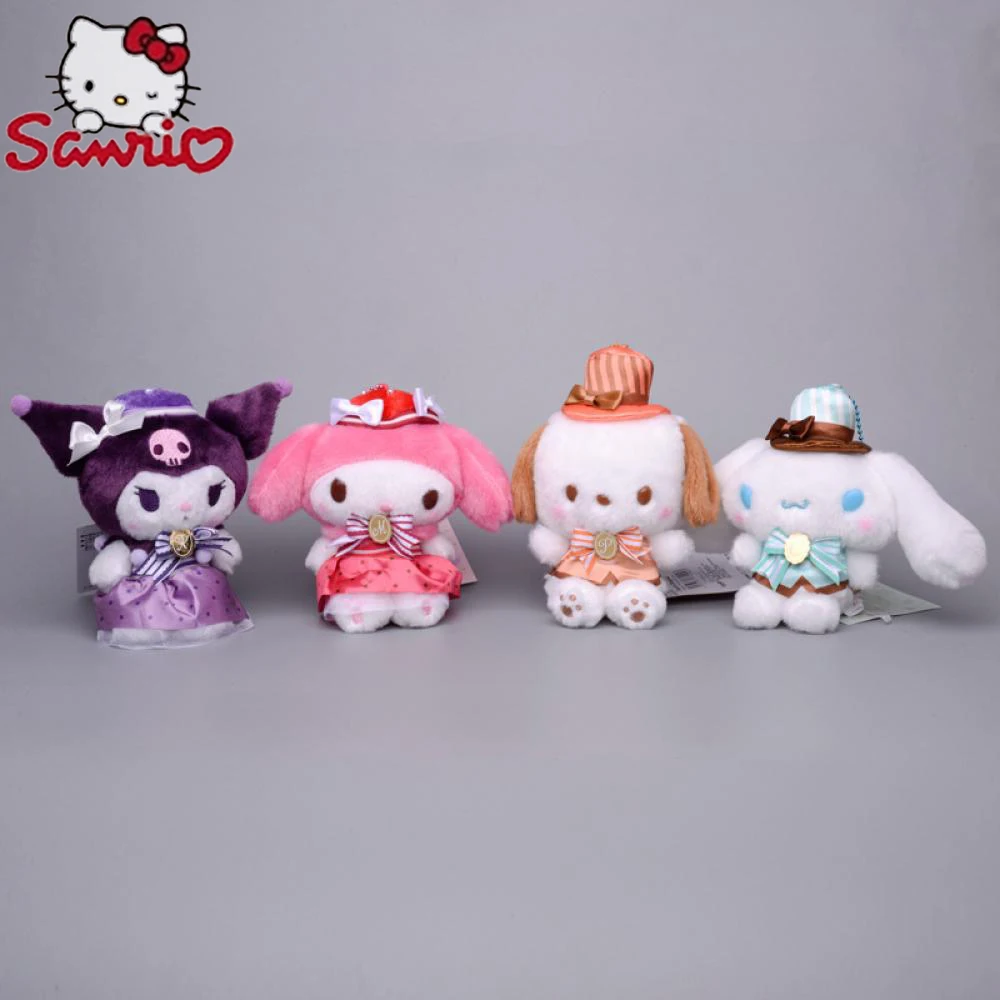 Sanrio 15Cm Keychain Kuromi Melody Cinnamoroll Cross Dressing Plush Doll Kawaii Animes Cartoon Plushie Toys Gifts for Childrens
Sanrio 15Cm Keychain Kuromi Melody Cinnamoroll Cross Dressing Plush Doll Kawaii Animes Cartoon Plushie Toys Gifts for Childrens