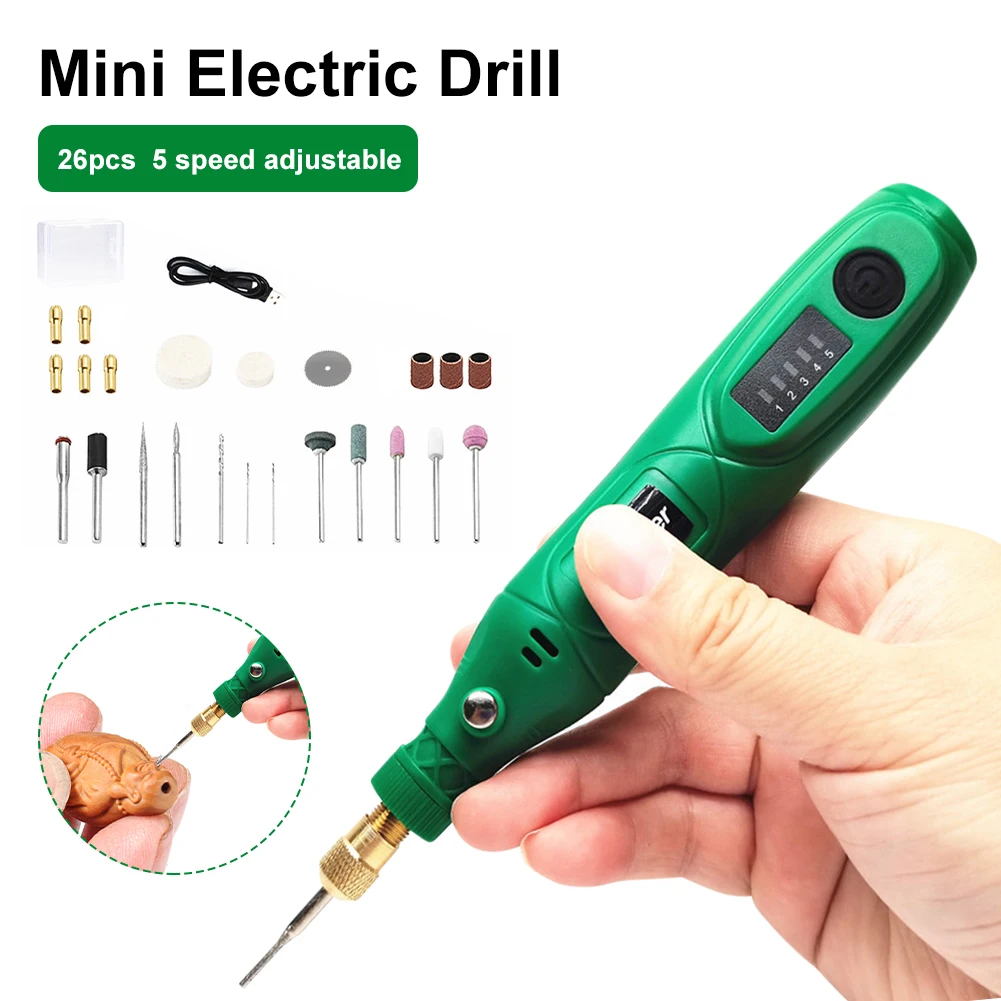 Multifunctional Electric Drill Grinder Hardware Tools 5 Speed Engraving Woodworking Drilling Polishing Sanding Dremel Engraver
Multifunctional Electric Drill Grinder Hardware Tools 5 Speed Engraving Woodworking Drilling Polishing Sanding Dremel Engraver