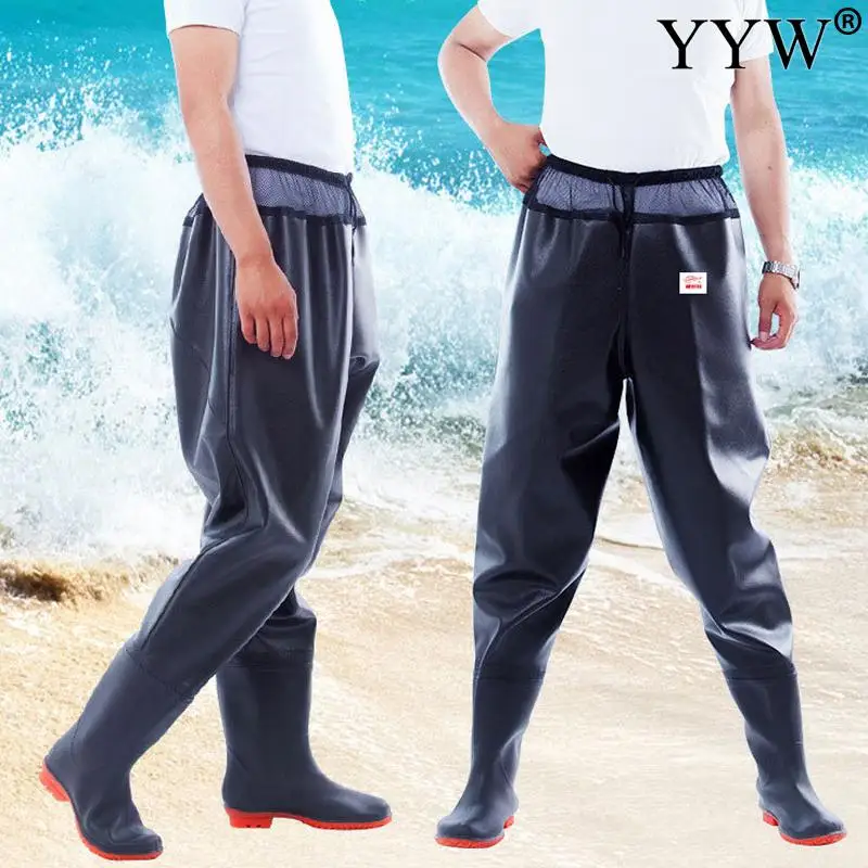 

Waterproof Fishing Waist Waders Pants Rain Boots Oxford Sole Hunting Wading Trouser Adult Men Women Fishery Gear Fishing Apparel