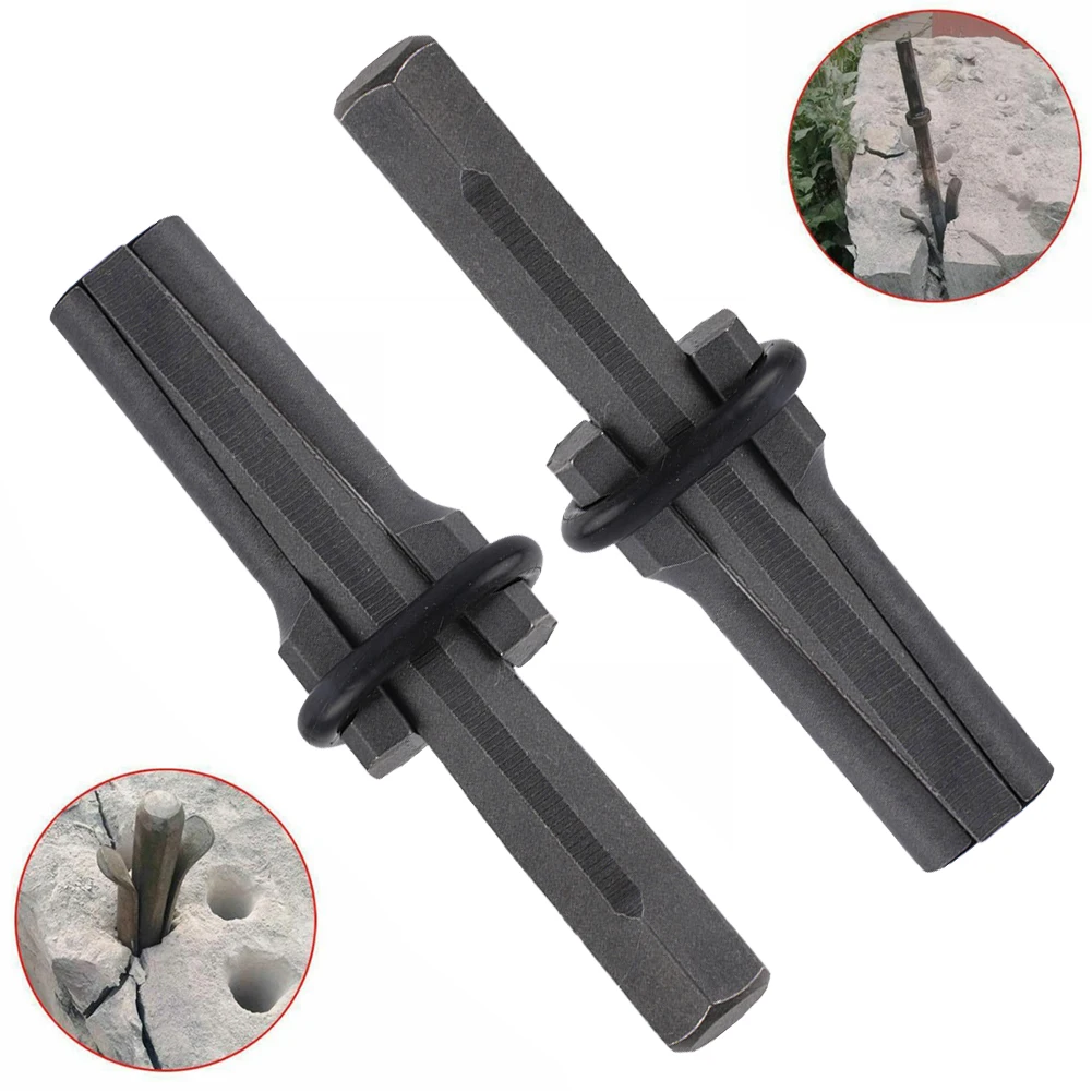 Concrete Granite Rock Stone Splitters Quarrying Tools 2pcs Chromium Vanadium Alloy Steel Grey High Hardness Hand Tool
Concrete Granite Rock Stone Splitters Quarrying Tools 2pcs Chromium Vanadium Alloy Steel Grey High Hardness Hand Tool