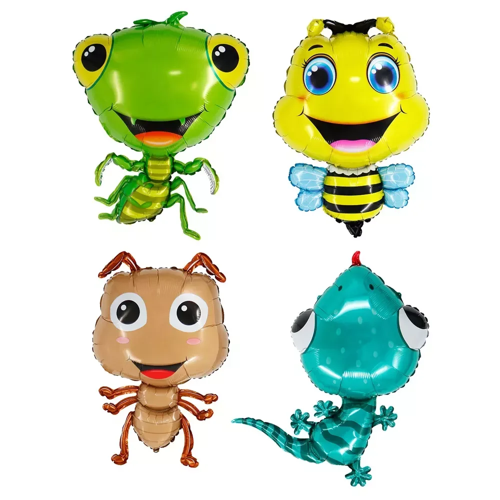 50Pcs Fashion And Concise Cartoon Ant Gecko Insect Animal Aluminum Foil Balloon Birthday Children's Day Boy Toy Party Decora
50Pcs Fashion And Concise Cartoon Ant Gecko Insect Animal Aluminum Foil Balloon Birthday Children's Day Boy Toy Party Decora